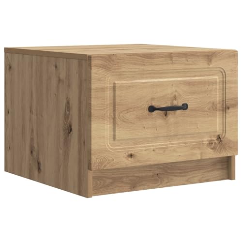 Table basse en chêne avec tiroir Artisan de salon 49cm - 2
