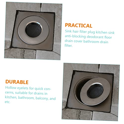 Filtro para desagüe de acero inoxidable OSALADI 3 piezas miniatura 4