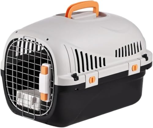 【TRENIE】ペットキャリーバッグ 猫 小型犬用 天窓付き 取っ手付き 軽量 大容量 広め設計 通気性 室内 車内 旅行 通院 飛行機用 航空輸送ボックス キャンピングケース