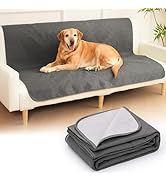 Manta Impermeable Para Perros 75x180 Cm - Antideslizante, Lavable A Máquina, Protege Sofás Y Camas (color Gris)