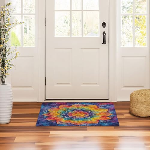 Paillasson d'intérieur absorbant 50 x 80 cm lavable jaune - 8