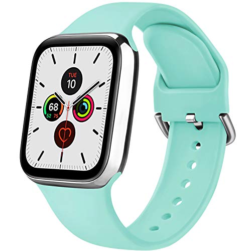 Senka Silicona Correa Compatible con Apple Watch 38mm 42mm 40mm 44mm, Pulseras...