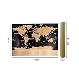 Leezo - Póster de mapa del mundo para rascar con banderas de campo S