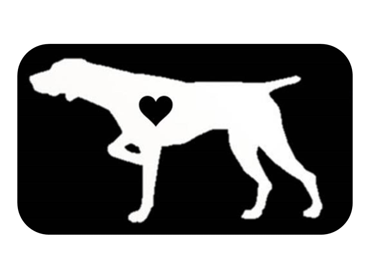 EZ-STIK German Shorthaired Pointer Little HeartJ609 6 inch dog decal sticker