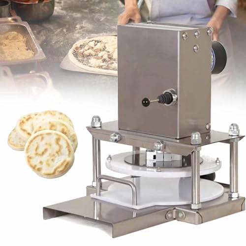 XSDAJSD Prensa eléctrica de Acero Inoxidable para Masa de Pizza, Prensa Comercial para Pizza, 22 cm/25 cm, para Tiendas de Comida Occidental, pizzerías y restaurantes de Comida rápida.