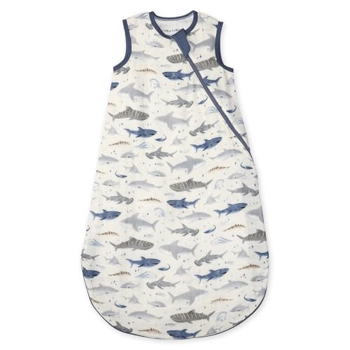Image of Loulou Lollipop Lightweight Muslin Wearable Baby Blanket Sleeping Bag, Unisex Infant Toddler, 0.5 TOG, 2-Way Zipper Sleepsack