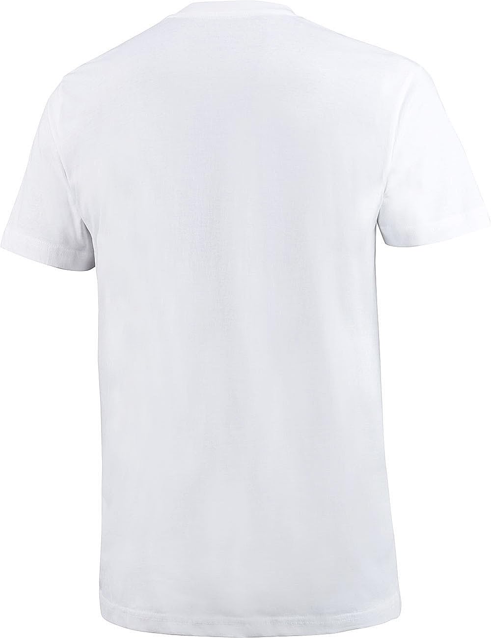 Otto Kern T Shirt Herren im 5er Pack, 5x Kurzarm-Shirts mit V-Ausschnitt, atmungsaktive T-Shirts Herren Schwarz und Weiß aus 100% Baumwolle, Weiß, Gr. 3XL