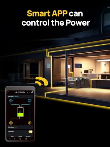 AFERIY 3840Wh Portable Power Station,120V AC Outlets x 5,2.5H Fast Charge,3600W LiFePO4 Battery Power Station,Solar Generator for Home Use,Outdoor Camping,Power Outage,Camping,RV,Emergencies 8 AI VOLT Generator Website 41k3nj1rwgL. SL500 AI VOLT Generator Website