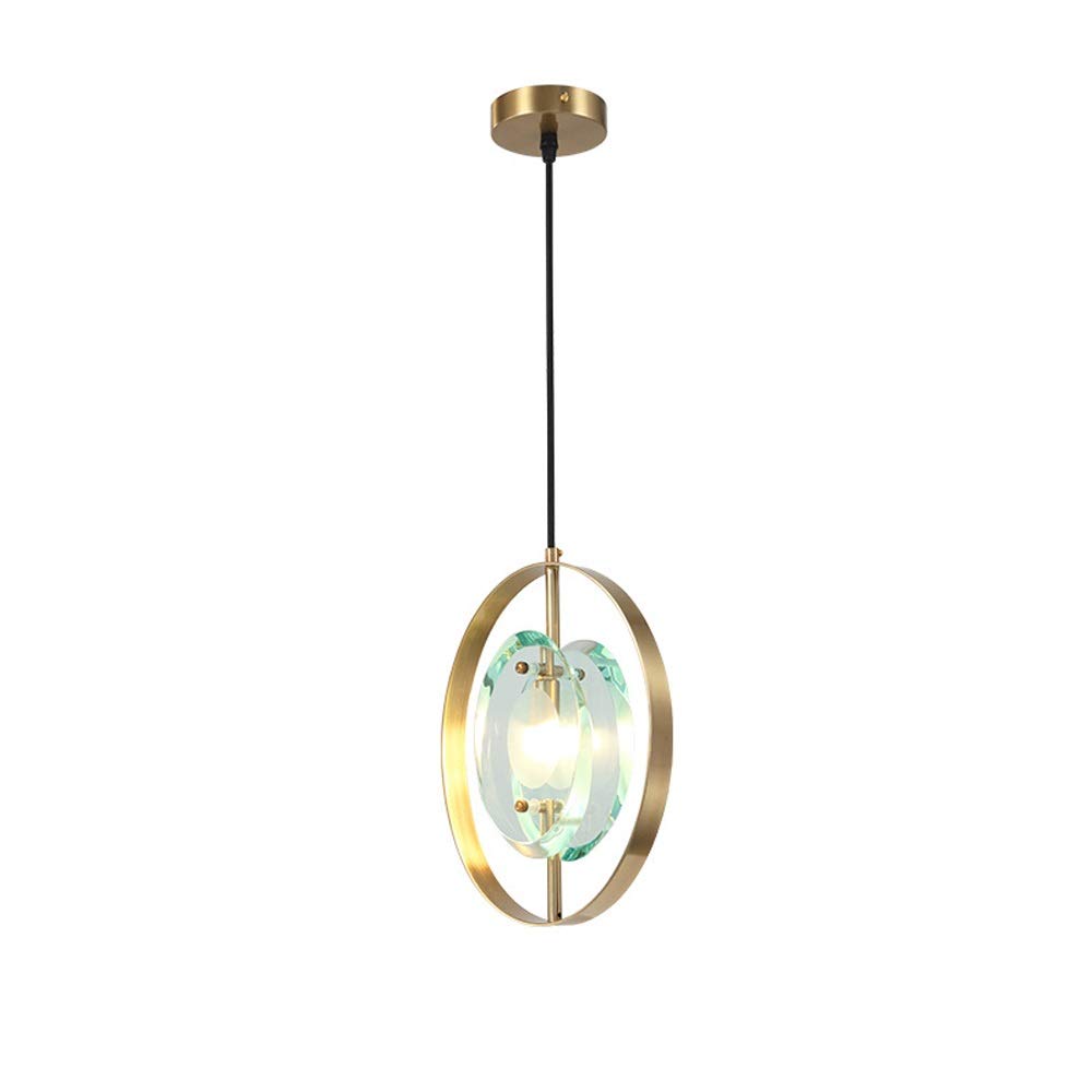 Lustre en cristal vert clair avec luminaire encastré pour maison et villa