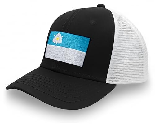Image of International Tie City Hat for Men and Women, Adjustable Snapback Trucker Baseball Cap with Embroidered Patch