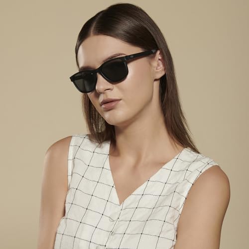 Image of Vincent Chase By Lenskart | Full Rim Square Branded and Stylish Sunglasses | Polarized and 100% UV Protected | Men & Women | LA S13164