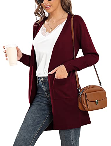 Image of VIISHOW Women's Classic Cardigans Long Sleeve Open Front Casual Knit Cardigan Sweaters Coat Soft Outwear