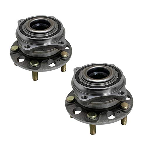 Image of TRQ 2 Piece Rear Wheel Bearing & Hub Assembly Set with ABS Sensor Compatible with 2017-2020 Genesis G80 2015-2016 Hyundai