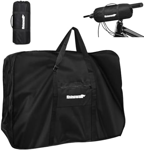 Folding Bike Travel Transport Bag 26 Inch Bicycle Storage Carrier...