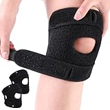 dusaniyali 2 Stück Patellabandage, Kniebandage mit verstellbarem Klettverschluss, Knieschützer...