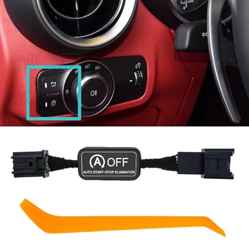 Auto Start Stop Eliminator Compatible with Alfa Romeo Giulia Stelvio 2017-2023, Easy Install Autostop Eliminator/Disable/Delete/Disabler Accessories