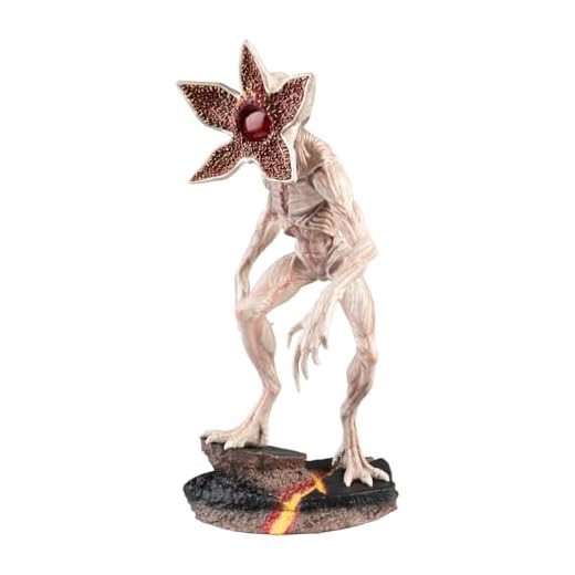 Lampara Stranger Things Demogorgon figura - Lampara Escritorio Gaming o Mesita de noche Con Luz LED roja (USB o Bateria) Decoracion habitacion : Regalo Friki │ Stranger Things Merchandising (34x19 cm)