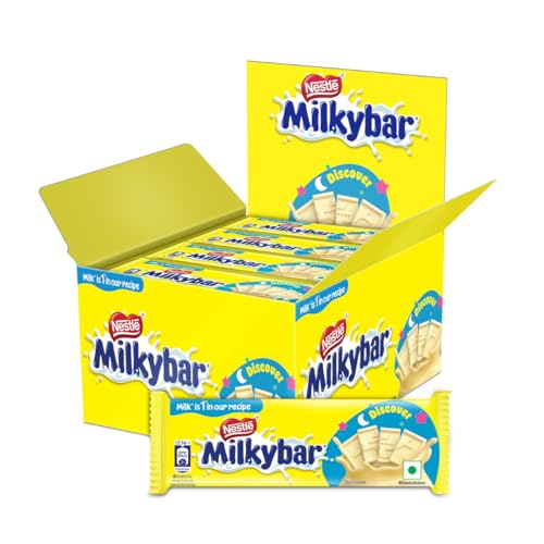 Image of MILKYBAR Nestle Tablet, Made With Milk Yummy & Creamy Treat, (24 Units X 22.5g / 24.5g), 540g / 588g (Product Weight May Vary)
