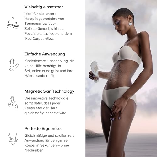IONIQ ONE Sprayer | die Revolution der Hautpflege | Kosmetik schnell & streifenfrei ohne Hände dank Magnetic Skin Technologie am ganzen Körper auftragen – Bild 5