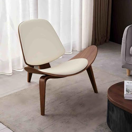 Sillón Plegable Blanco de Cuero Sintético