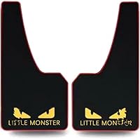 Vista 1 de Aletas de barro de coche de material suave para automóvil, ajuste universal, color negro, protector de lodo de goma, sin colisión, universal