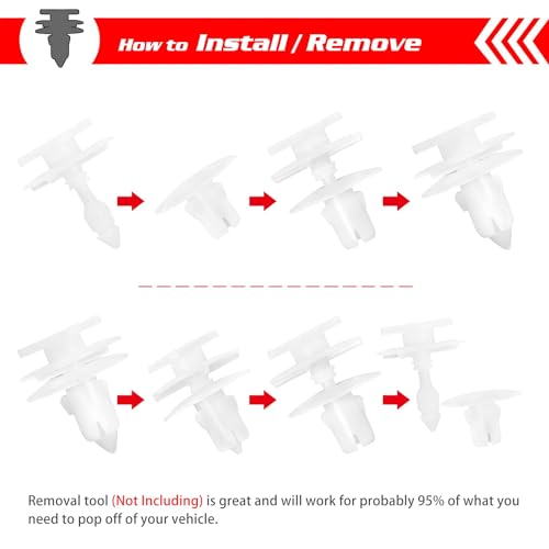 Image of OTUAYAUTO 6505539-AA Door Panel Clips, Replacement for 1999-2003 Jeep Grand Cherokee - 30PCS