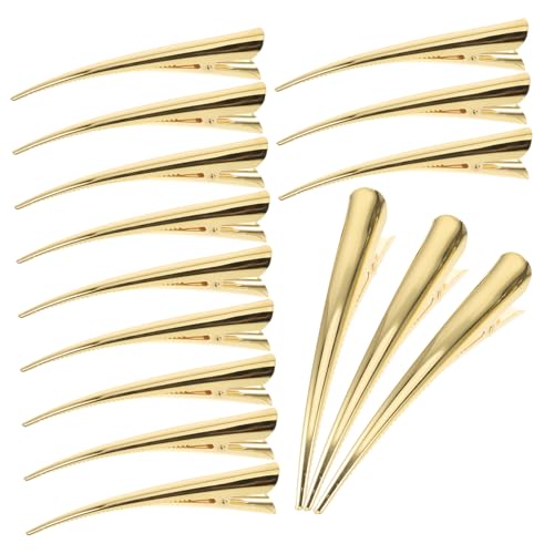 Pinces de coiffure alligator dorées de qualité premium pour des coiffures de fête parfaites