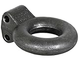 Buyers Products B16140 Plain Finish Forged Steel Tow Eye, 3' ID, 10 Ton Towing Eye, Pintle Hook Hitch Lunette Ring for Adjustable Channel Bracket, MGTW 20,000lbs