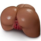 8LB Sex Doll Male Masturbator Adult Sex Toys, Milf Realistic Chubby Fake Pussy Soft Butt with Tight Vaginal Anal Hip, Brown Male Sex Dolls Stroker Adult Toy for Men Masturbation
