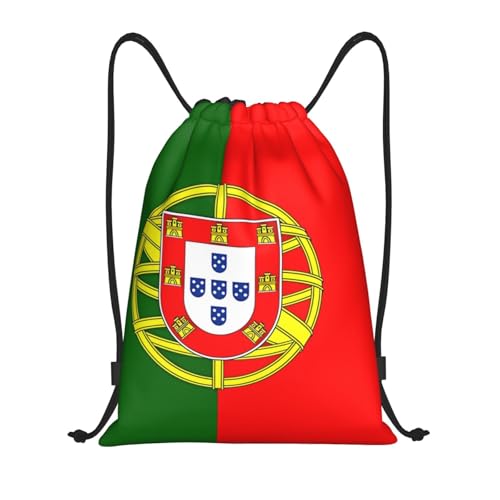 Portugal Portuguese Flag Drawstring Backpack Unisex Draw String Bags Backpack