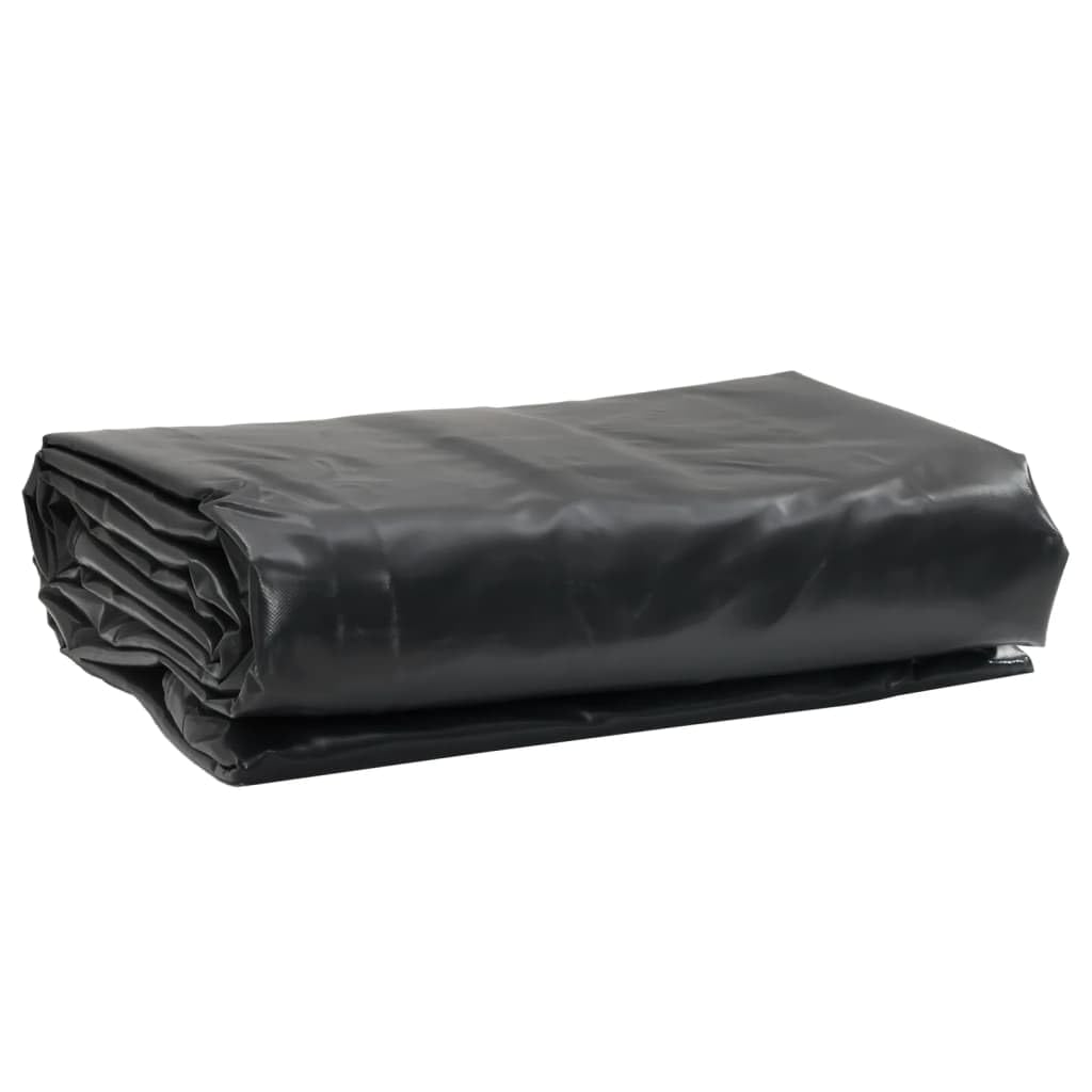 vidaXL Tarpaulin, Waterproof UV Protection Universal Ground Sheet, Multipurpose Tarp Sheet Cover for Camping Boating Hiking, Black 600 g/m²