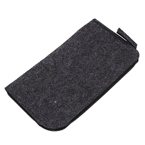 DOITOOL 2pcs Felt Tool Storage Organizer Bag for Clay Sculpture Zipper Pouch Reinforced Stitching for Pottery and Art Supplies