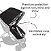 Diono Quantum Lux Stroller Rain Cover, Premium Waterproof Protection, Shield Against Wind and Rain, Clear Cover, Ventilated Storage Bag, Easy Attach