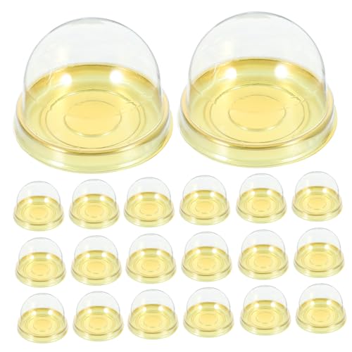 HEALEEP Dessert Packing Box Mini Cake Packaging Individual Cupcake Boxes 50pcs Smooth Surface