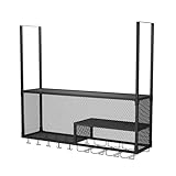 Genérico Perchero For Copas De Vino, Colgador Boca Abajo, Capacidad De Carga De 100 Kg, For Cocina, Comedor, Hogar, Bar.(Black,100x30x45cm)