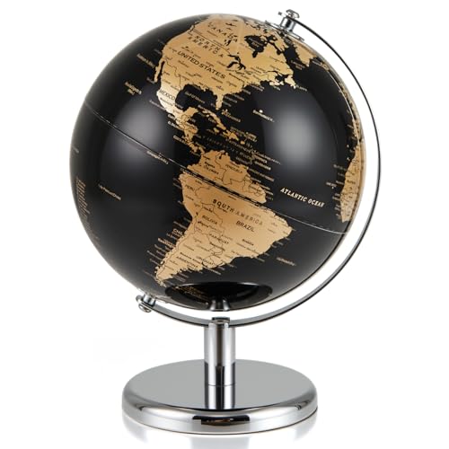 Image of GYMAX 20/23cm World Globe, Desktop Earth Globes with Metal Stand