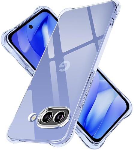 LAYJOY 対応 Google Pixel 9a ケース 耐衝撃 透明ソフトTPU 軽薄 Pixel9Aカバー [ 四隅强化保護 シリコン 軟性 全透明 ストラップホール付 衝撃吸収] ピクセル 9aスマホケース（クリア）のサムネイル