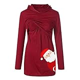 Huixin Felpa con Cappuccio da Donna Incinta Maglione Donna Costume Infermieristica da Casual Autunno E Inverno Maglione Premaman da Neonato Infermieristica Giubbotto da maternità con Cappuccio Top da