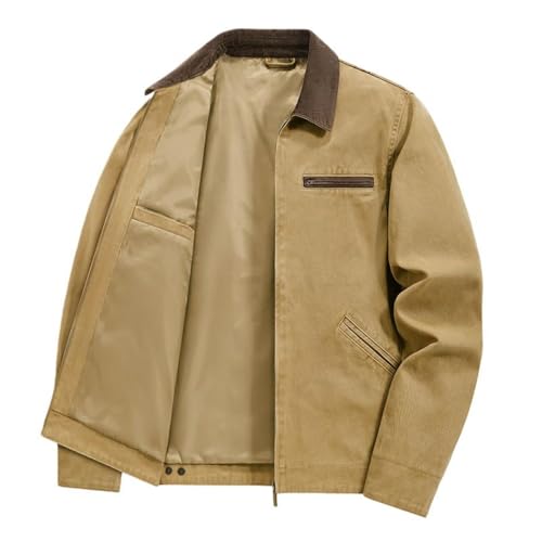 Veste de travail légère à revers ample veste mi-saison homme