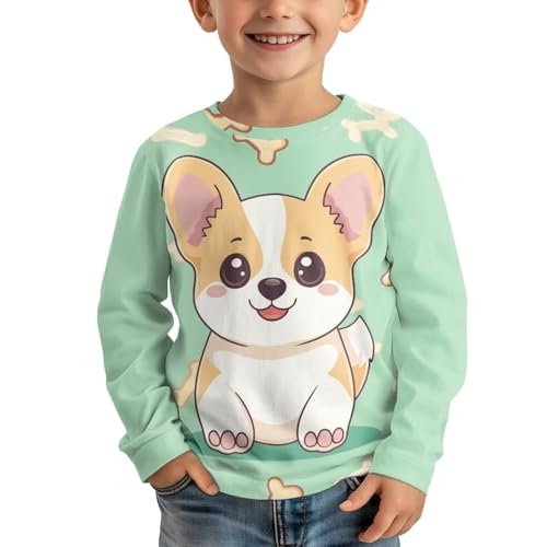 Image of Long Sleeve Shirts for Girls Winter Tops 3-16t Cartoon T Shirts for Fall Clothes