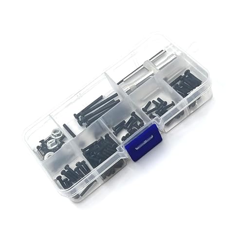 RC Auto Schraube Box Kit Reparatur Werkzeug Zubehör Schrauben Sortiment Set Hardware Fasteners Kompatibel mit Hyper Go H16BM H16DR H16 MJX 16207 16208 16209 16210 1/16 Scale RC Upgrade Teile