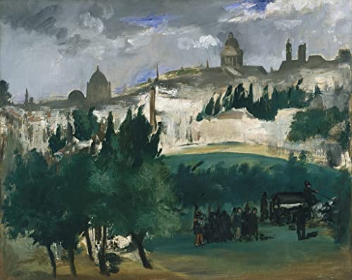 Décoration salon toile les funérailles d'Edouard Manet - Grand format mural 60x90cm