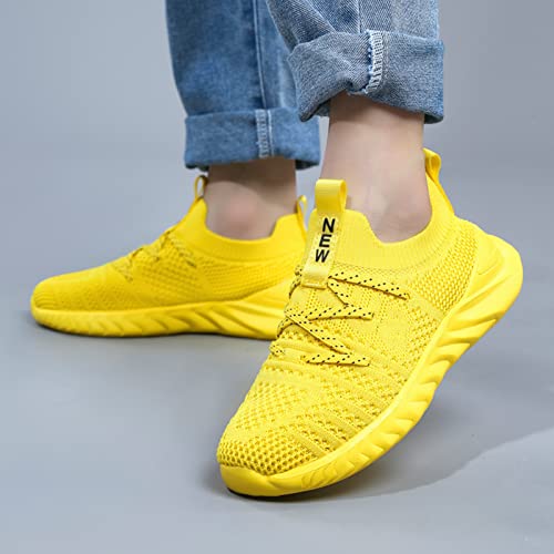 UMANPOO Tênis de corrida infantil, para meninos e meninas, sem cadarço, casual, caminhada, tênis, ac