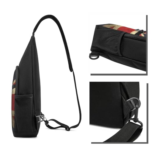 Mochila tipo Sling con bandera británica para uso diario miniatura 3