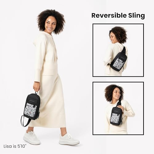 Image of Sherpani Metro, Reversible Anti-Theft Sling Bag, 5L Travel Crossbody Backpack, Chest Purse for Travel, Hiking, or Everyday