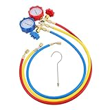 Luxshiny 1 Satz Fluoridmessgerät für Klimaanlagen tragbar Messung Meter Kältemittelzähler der Klimaanlage klimageräte Kühltisch Kältemittelfüllrohr Fluorid-Füllmesser auto versorgung Kupfer