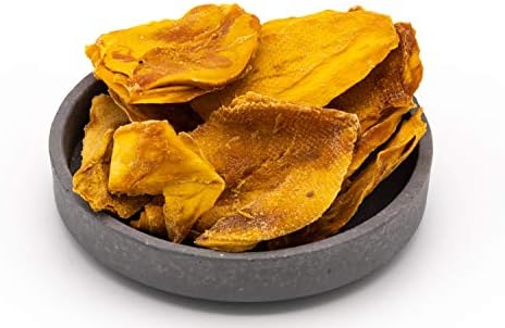 Dried Organic Mango Halves 1kg – Natural, Untreated and Very Sweet Mango Cheeks, Vegan Raw-Food