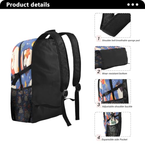 Sac à dos voyage pliable Père Noël : léger et imperméable