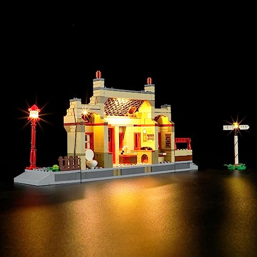 Image of BRIKSMAX LED Light for Lego Hogwarts Express & Hogsmeade Train Station - Compatible with Lego Harry Potter Building Blocks Model 76423 - 1 Count