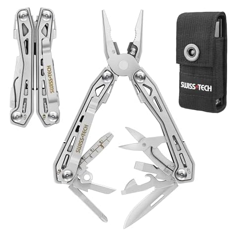 Swiss+Tech 16-in-1 Multi-Tool with Carry Bag Cover